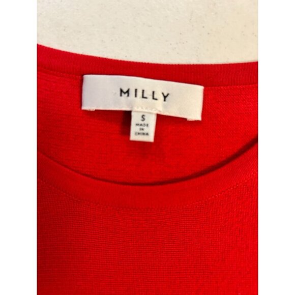 Milly Sleeveless Red Knit Top Size Small - Picture 4 of 4